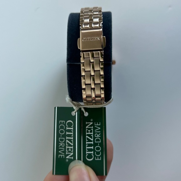 AUTHENTIC Citizen Eco-Drive Paladion WR100 Rose-Gold Tone Diamond Watch (NWT) - Picture 6 of 13